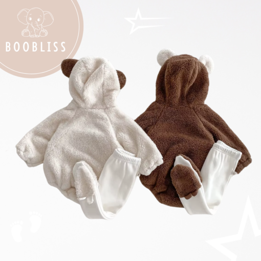Schattige Baby Romper met Beer Oortjes - | BooBliss Baby Fashion - Afbeelding 2