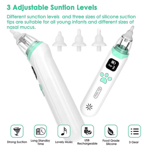 Elektrische Baby Neuszuiger | BooBliss Baby Essentials - Afbeelding 2